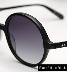 Garrett Leight Nowita sunglasses - Black / Matte Black