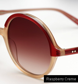 Garrett Leight Nowita sunglasses - Raspberry Creme