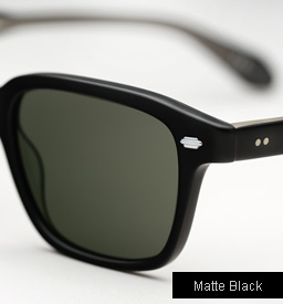 Garrett Leight Westminster sunglasses - Matte Black