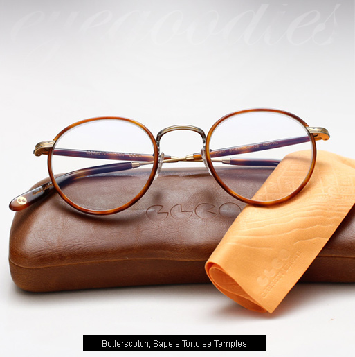 Garrett Leight Wilson eyeglasses - Butterscotch / Sapele Tortoise