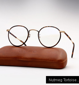 Garrett Leight Wilson eyeglasses - Nutmeg Tortoise / Matte Spotted Tortoise