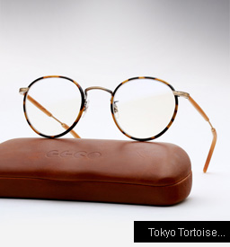 Garrett Leight Wilson eyeglasses - Tokyo Tortoise / Amber Honey