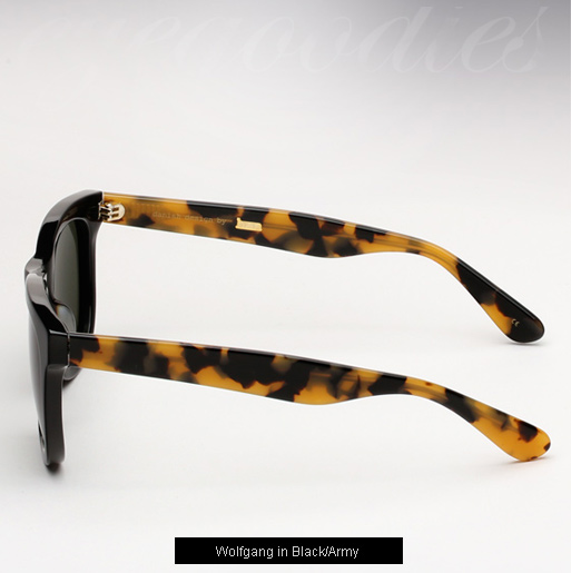 Han Wolfgang sunglasses - Black / Army Tortoise