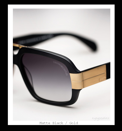 Mosley Tribes X Crooks & Castles - Castellano sunglasses - Matte Black