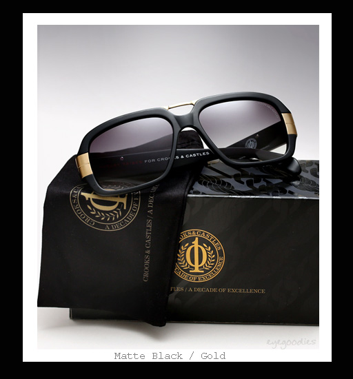 Mosley Tribes X Crooks & Castles - Castellano sunglasses - Matte Black