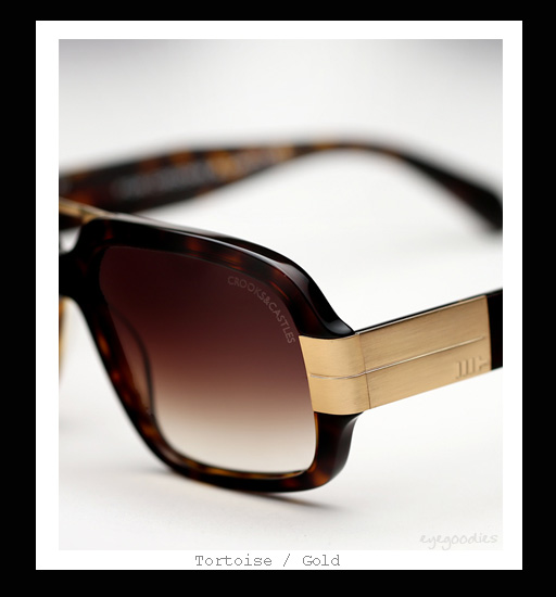 Mosley Tribes X Crooks & Castles - Castellano sunglasses - Tortoise