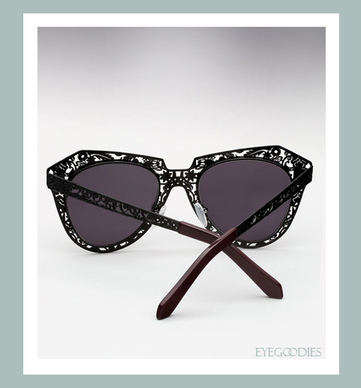 Karen Walker Number One Critter Sunglasses-Black