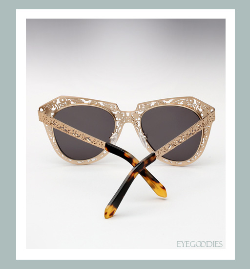 Karen Walker Number One Critter Sunglasses-Gold