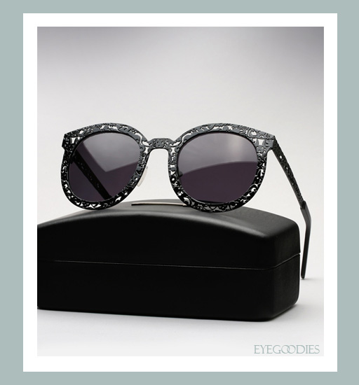 Karen Walker Super Duper Critter Sunglasses - Black