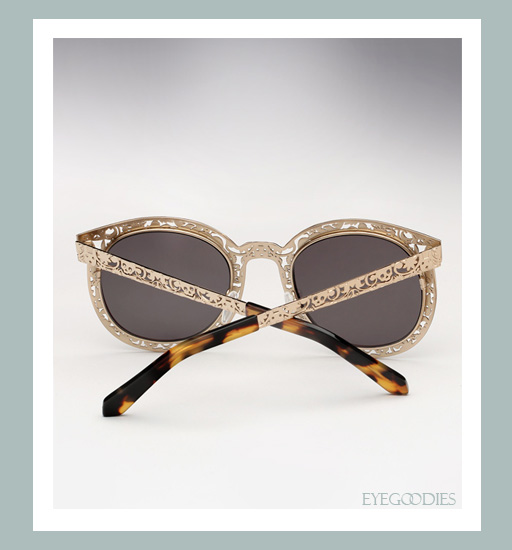 Karen Walker Super Duper Critter Sunglasses - Gold
