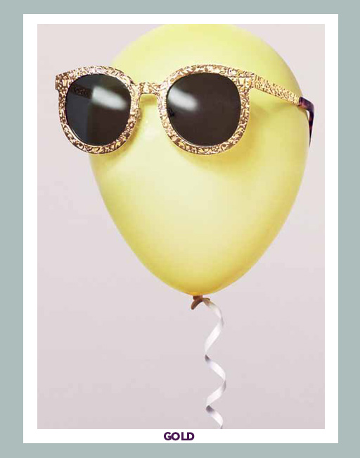 Karen Walker Super Duper Critter Sunglasses - Gold