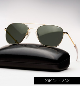 Randolph Engineering Aviator Sunglasses -23K Gold, AGX Lenses