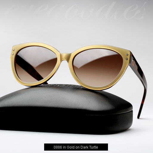 Cutler and Gross 0886 Sunglasses - Gold on Dark Turtle