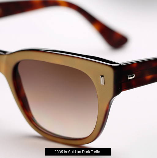 Cutler and Gross 0772 Sunglasses - Gold on Dark Turtle