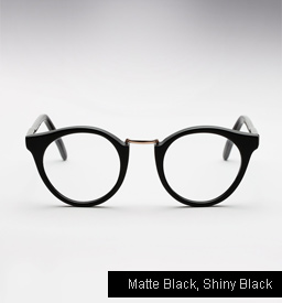 Cutler and Gross 1060 - Matte Black, Shiny Black temples