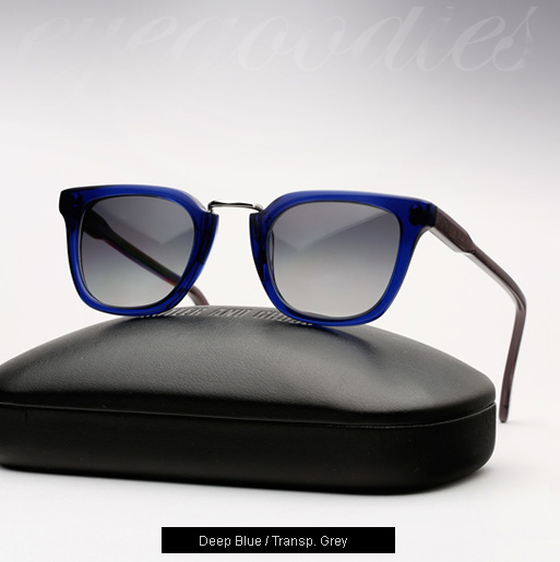 Cutler and Gross 1066 - Deep Blue with Transp. Grey Temples