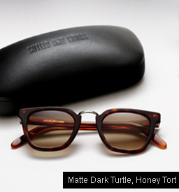 Cutler and Gross 1066 - Matte Dark Turtle, Honey Tortoise temples