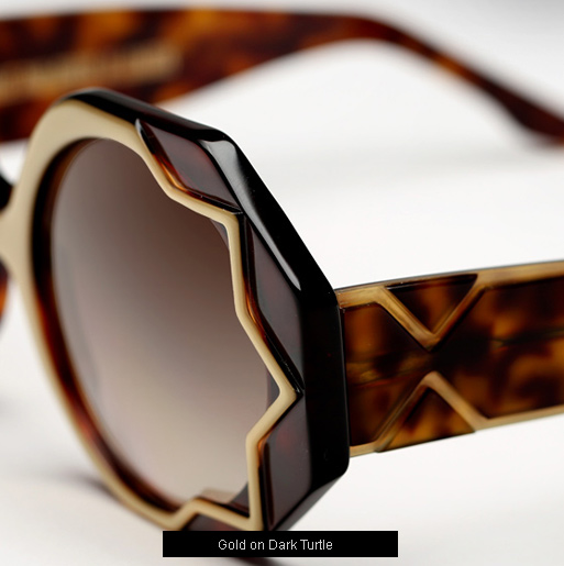 Cutler and Gross 1072 sunglasses - Gold on Dark Turtle