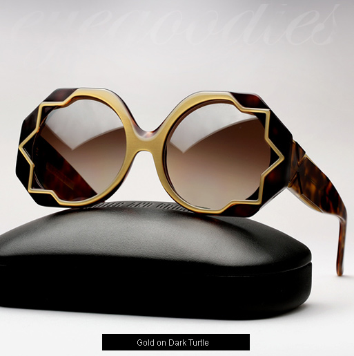 Cutler and Gross 1072 sunglasses - Gold on Dark Turtle