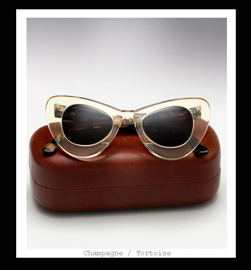 Illesteva X Zac Posen Sunglasses - Champagne / Tortoise