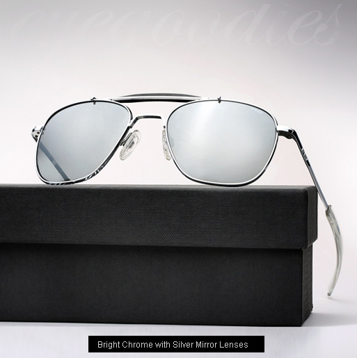 RE X Michael Bastian, Aviator II Sunglasses - Bright Chrome