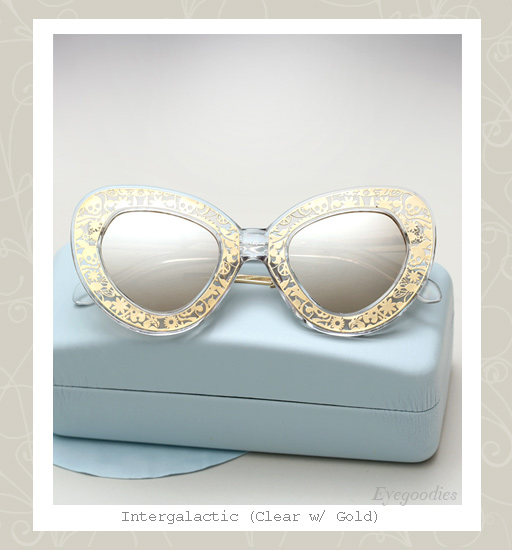 Karen Walker Intergalactic sunglasses - Clear / Gold