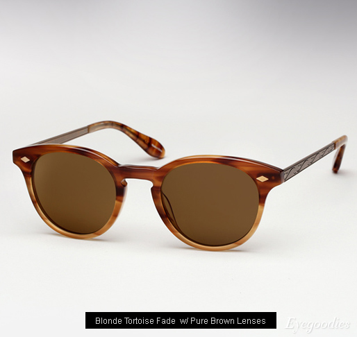 Garrett Leight Ashland sunglasses - Blonde Tortoise Fade