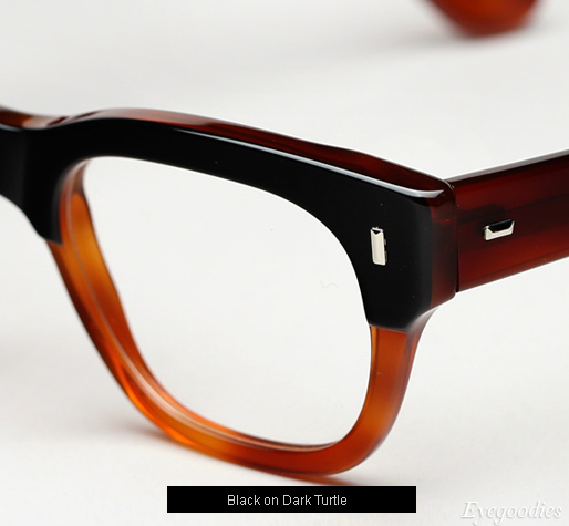Cutler and Gross 0772 Eyeglasses - Black on Dark Turtle