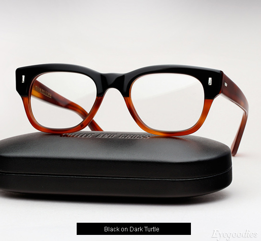 Cutler and Gross 0772 Eyeglasses - Black on Dark Turtle