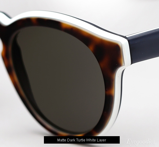 Cutler and Gross 1083 sunglasses - Matte Dark Turtle White Layer