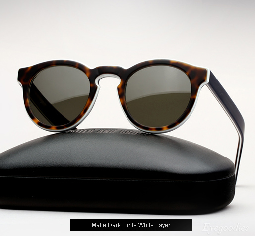 Cutler and Gross 1083 sunglasses - Matte Dark Turtle White Layer