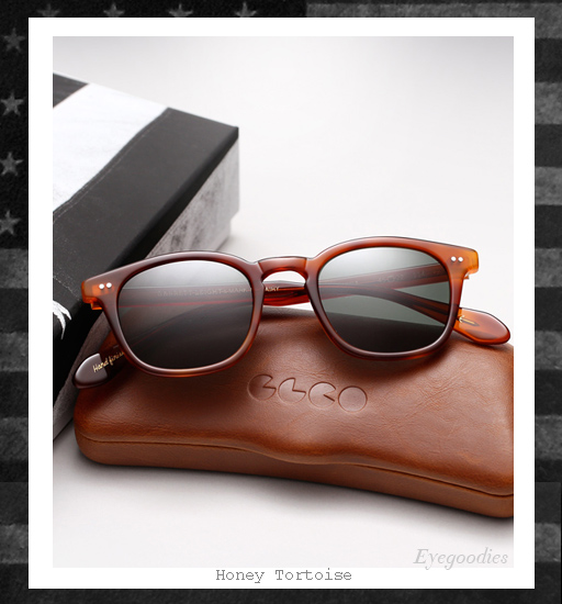 Garrett Leight x Mark McNairy Sunglasses - Honey Tortoise