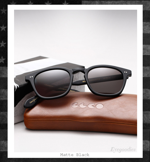 Garrett Leight x Mark McNairy Sunglasses - Matte Black