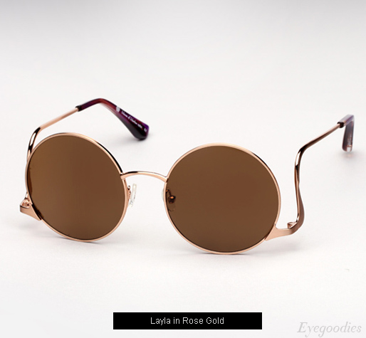 House of Harlow Layla sunglasses - Rose Gold