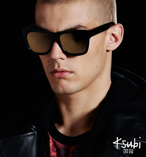 Ksubi Ara sunglasses - Black with Gold Mirror