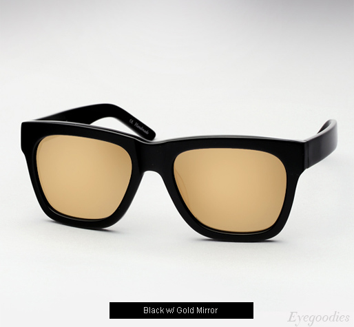 Ksubi Ara sunglasses - Black with Gold Mirror