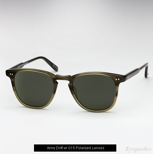 Garrett Leight Brooks sunglasses - Army Drift