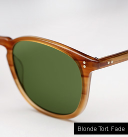 Garrett Leight Kinney Sunglasses - Blonde Tortoise Fade