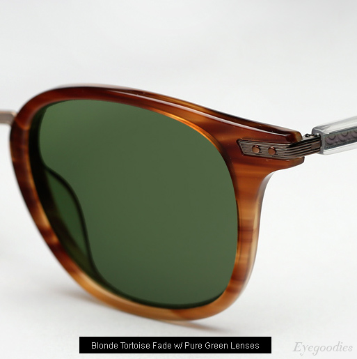Garrett Leight Venezia Sunglasses in Blonde Tortoise Fade