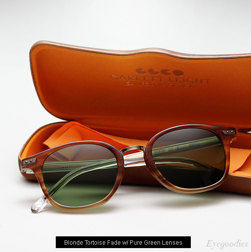 Garrett Leight Venezia Sunglasses in Blonde Tortoise Fade