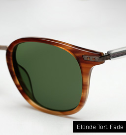 Garrett Leight Venezia Sunglasses in Blonde Tortoise Fade