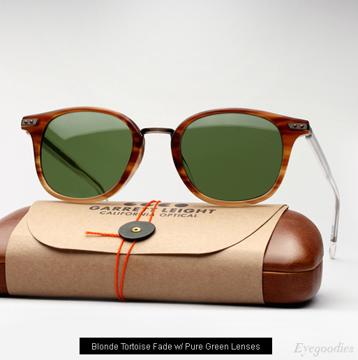 Garrett Leight Venezia Sunglasses in Blonde Tortoise Fade