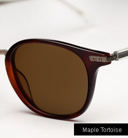 Garrett Leight Venezia Sunglasses in Maple Tortoise