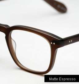 Garrett Leight Dudley Eyeglasses - Matte Espresso