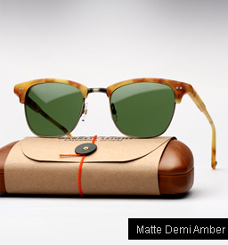 Garrett Leight Lincoln sunglasses - Matte Demi Amber