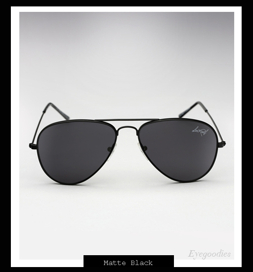 Illesteva x Lou Reed Aviator Sunglasses - Matte Black