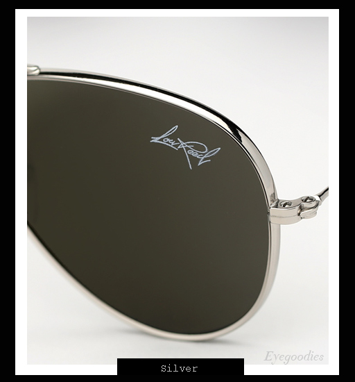 Illesteva x Lou Reed Aviator Sunglasses - Silver