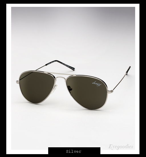 Illesteva x Lou Reed Aviator Sunglasses - Silver