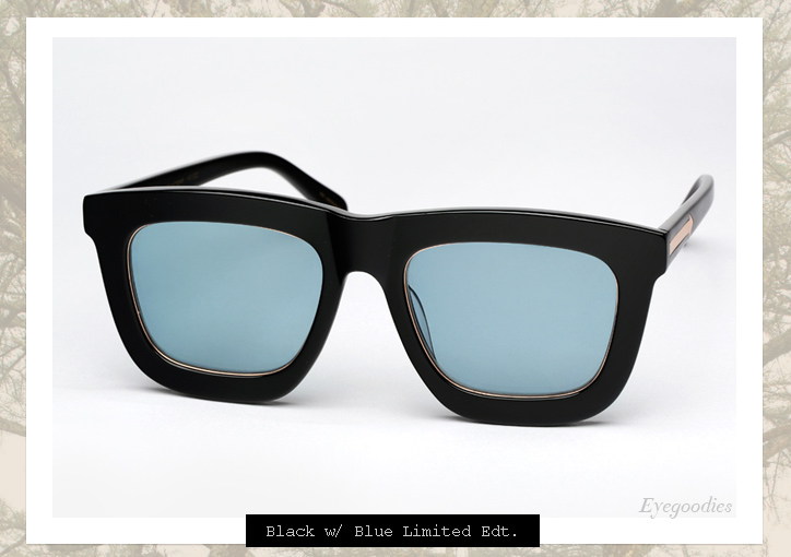 Karen Walker Deep Worship sunglasses - Black w Blue Lens