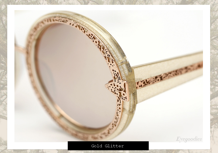 Karen Walker Orbit Filigree sunglasses - Gold Glitter